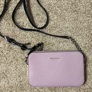 Purple Kate Spade crossbody purse